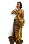 LIQUID GOLD MAXI SKIRT
