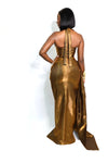 LIQUID GOLD MAXI SKIRT